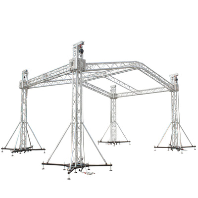 ProX Ground Support Sleeve Block 4 way corner for F34 Truss Segment Systems for roof system Structure Hoists Applications