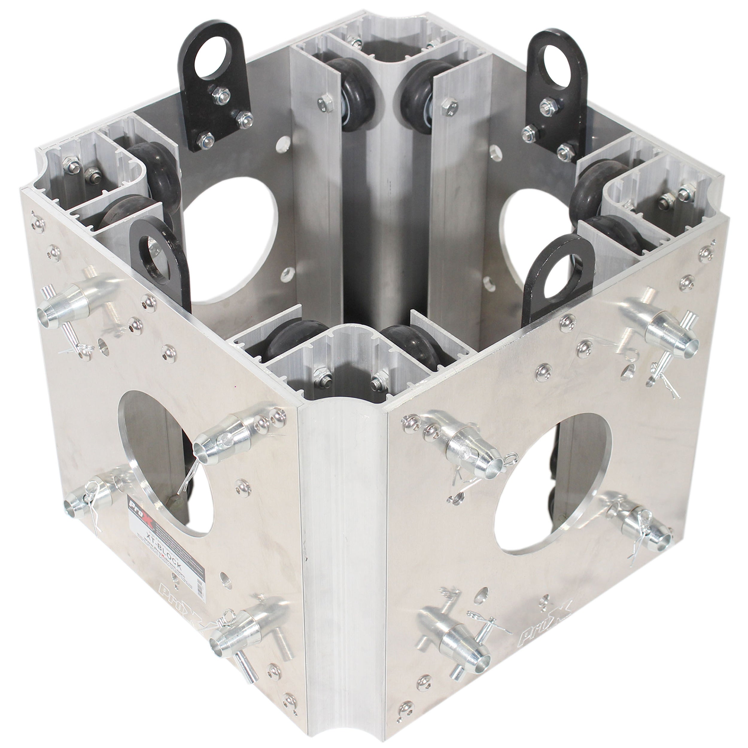 ProX Ground Support Sleeve Block 4 way corner for F34 Truss Segment Systems for roof system Structure Hoists Applications