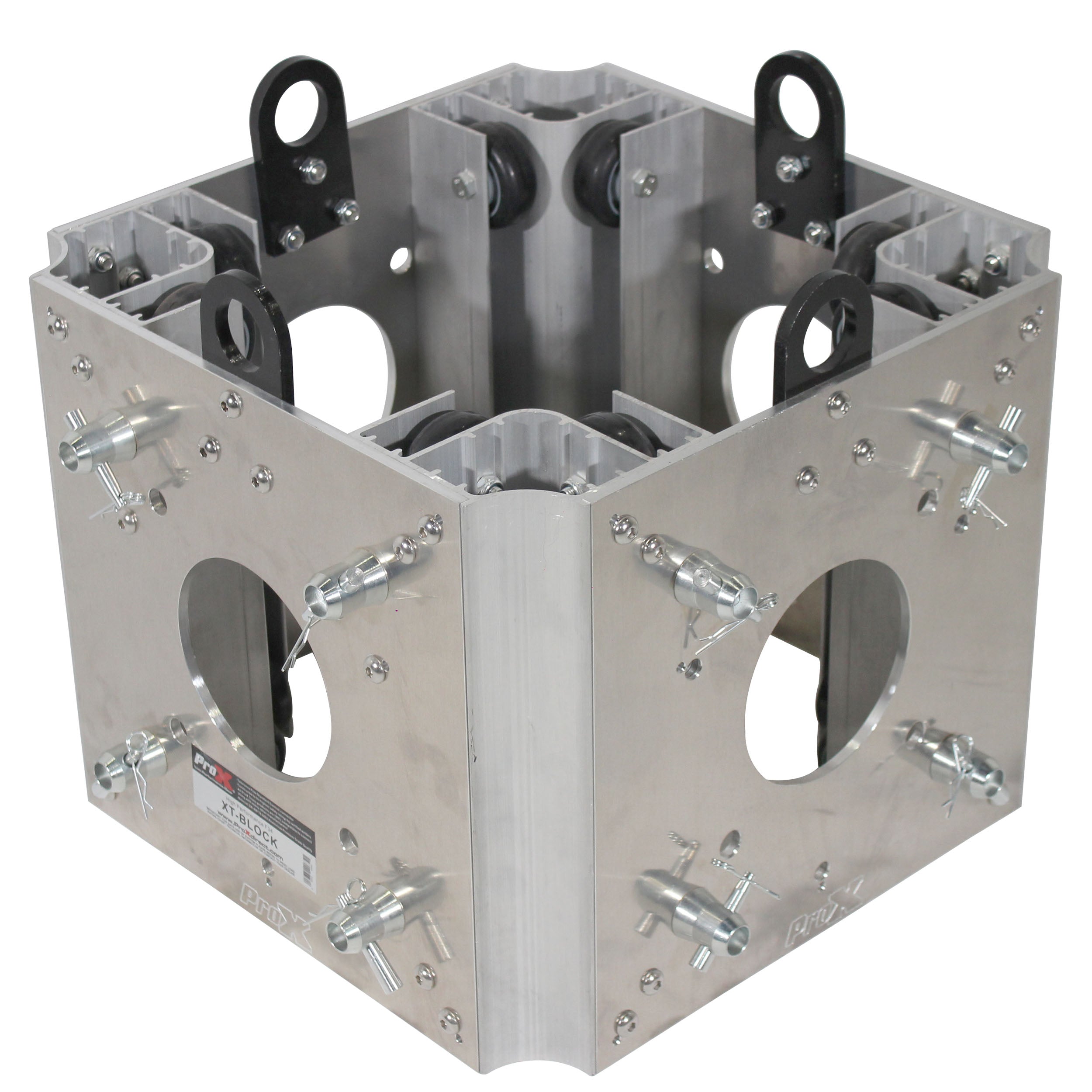 ProX Ground Support Sleeve Block 4 way corner for F34 Truss Segment Systems for roof system Structure Hoists Applications