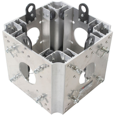 ProX Ground Support Sleeve Block 4 way corner for F34 Truss Segment Systems for roof system Structure Hoists Applications