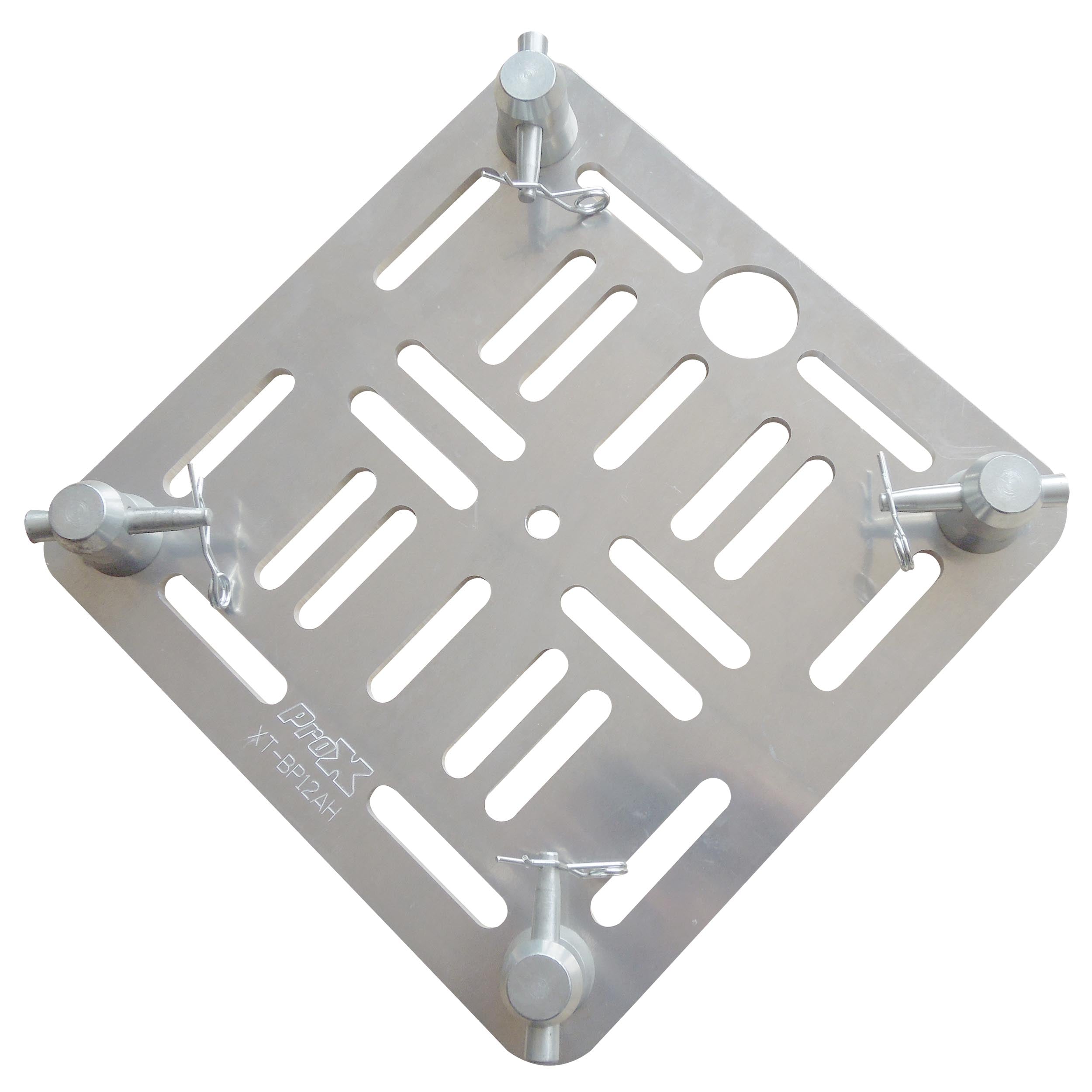 ProX 12" Aluminum 8mm Slotted Holes Truss Top Plate for F34 F32 F31 Conical Square Truss with Twist Locks and Connectors