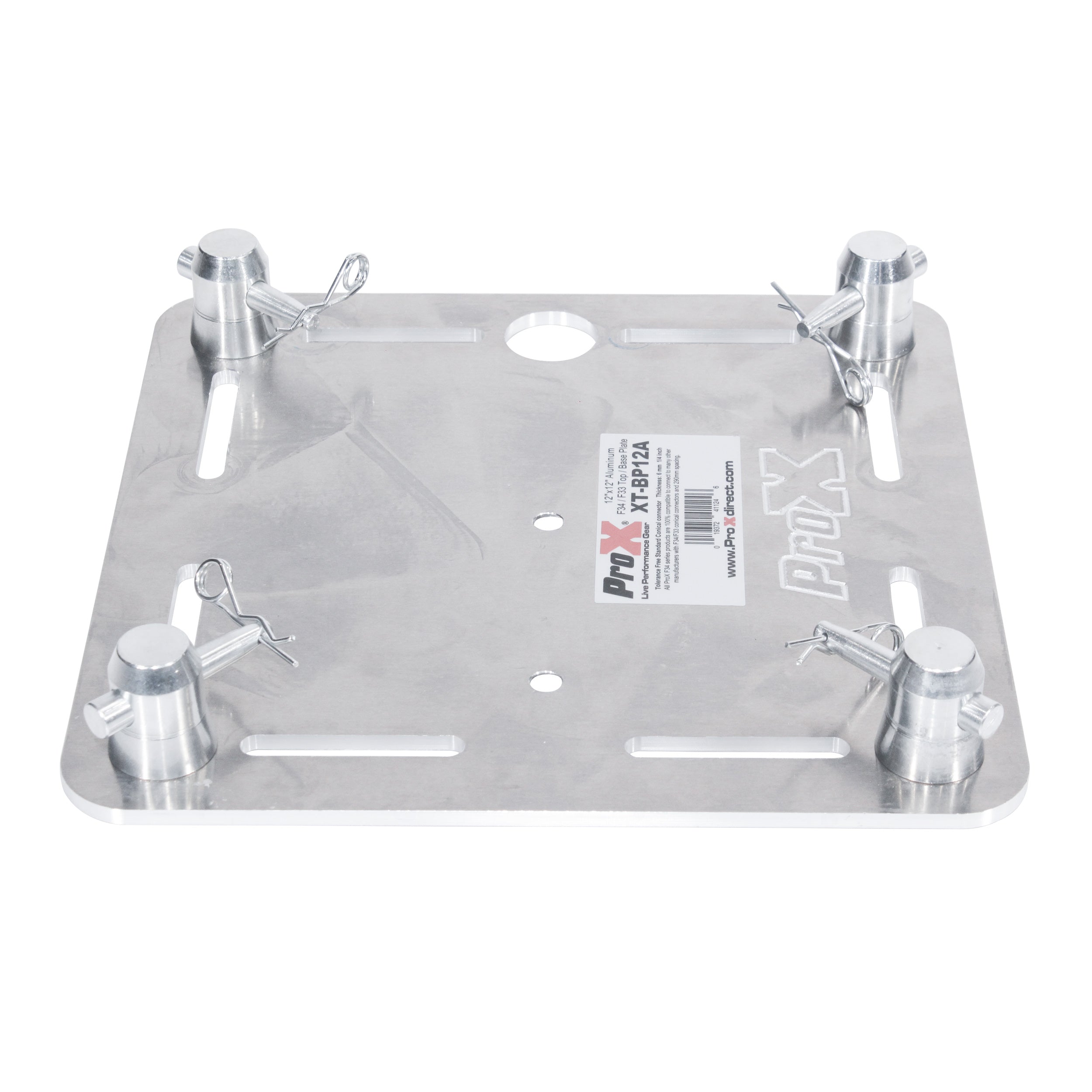 ProX Pair of 12" Aluminum 6mm Truss Top Plate for F34 F32 F31 Conical Square Truss with Connectors