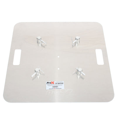 ProX 24" Aluminum 6mm Truss Base Plate for F34 F32 F31 Conical Square Truss with Connectors