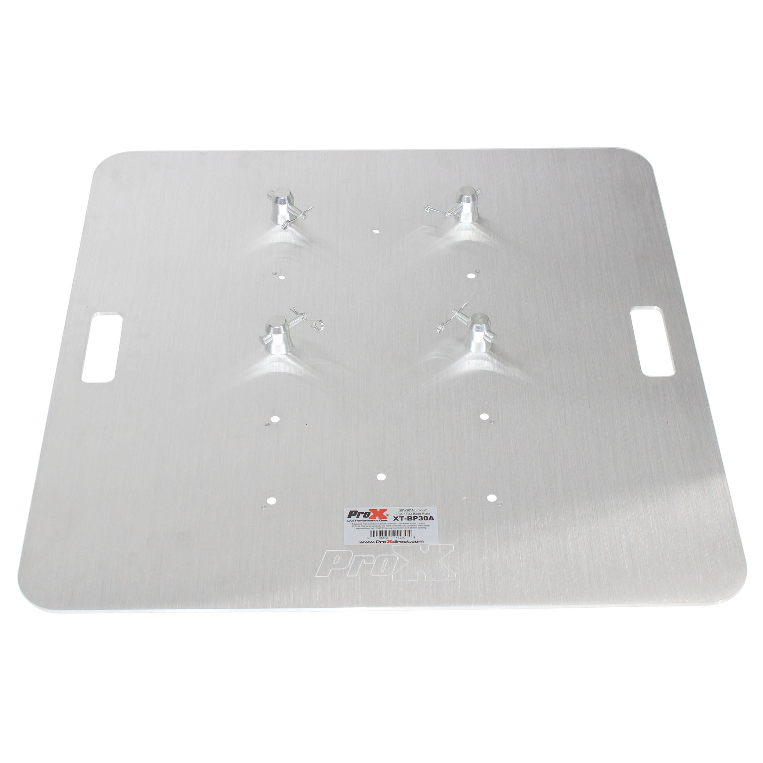 ProX 30" Aluminum 6mm Truss Base Plate for F34 F32 F31 Conical Square Truss with Connectors