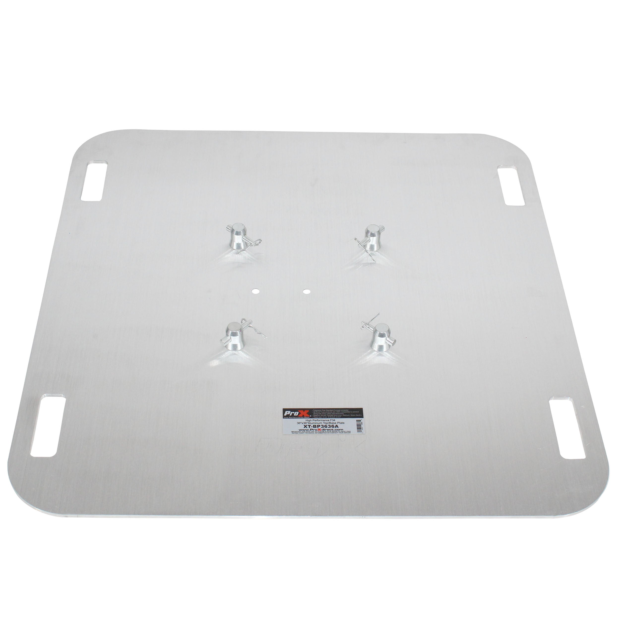 ProX 36" Aluminum 8mm Truss Base Plate for F34 F32 F31 Conical Square Truss with Connectors