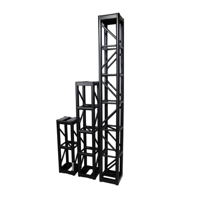 ProX 2 Ft. BoltX Black Bolted 12 Inch Professional Box Truss Segment | 3mm Wall – Black Finish