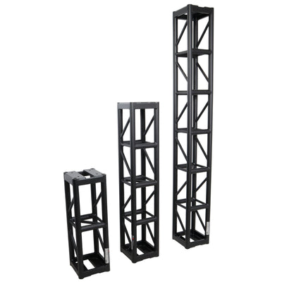 ProX 8 Ft. BoltX Black Bolted 12 Inch Professional Box Truss Segment | 3mm Wall – Black Finish