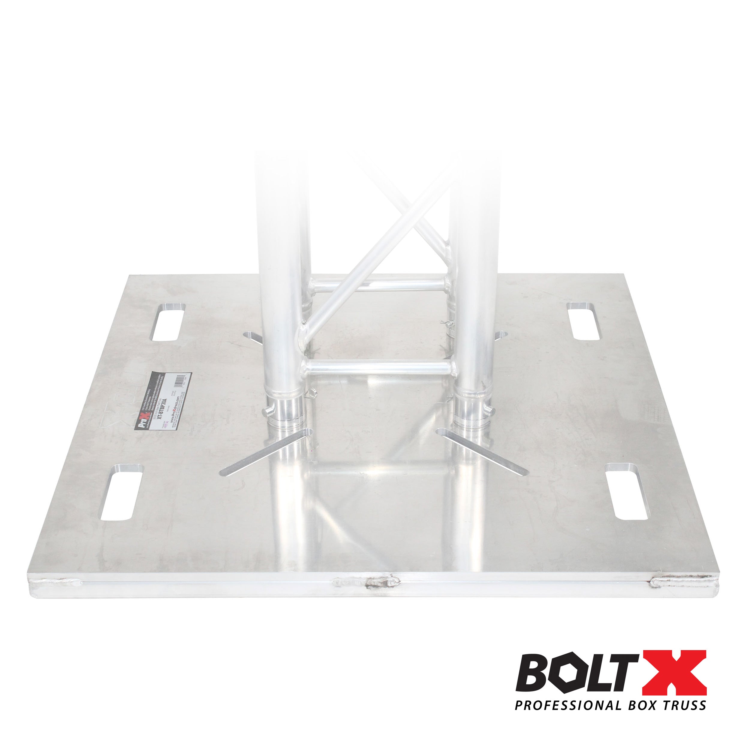 ProX 24" Aluminum BoltX™ Base Plate – Raised Frame for 12" & 16" Bolted Box Truss and F34 Truss Systems