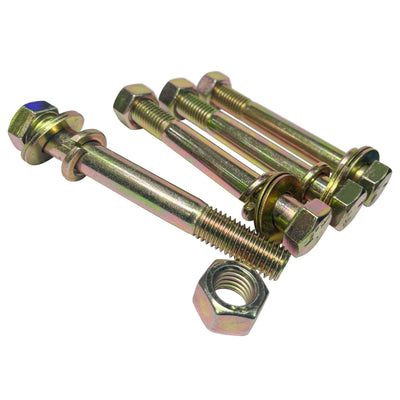 ProX Set of (4) 5" Length Hex Long Truss Bolts Nuts and Washers – Grade 8 (5/8"-11 x 5 NC)