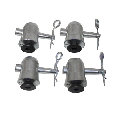 ProX Truss Base Plate Half Conical Connector Pack of 4 with Pin and safety clip