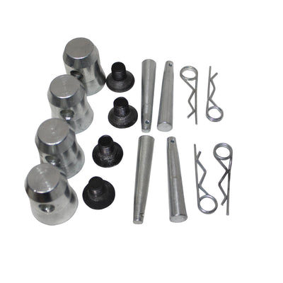ProX Truss Base Plate Half Conical Connector Pack of 4 with Pin and safety clip