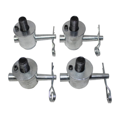 ProX Pack of 4 Truss Junction Box Connector Pack Half Conical Connectors with Pins, Bolts & Safety Clips