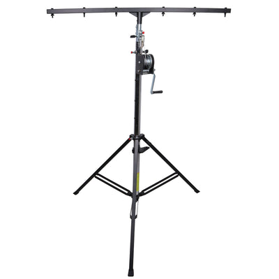 ProX 14 Ft Heavy-duty Lighting Crank Stand for Lifting Truss 220 lbs Capacity Incl 5ft T-Bar