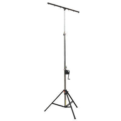 ProX 14 Ft Heavy-duty Lighting Crank Stand for Lifting Truss 220 lbs Capacity Incl 5ft T-Bar
