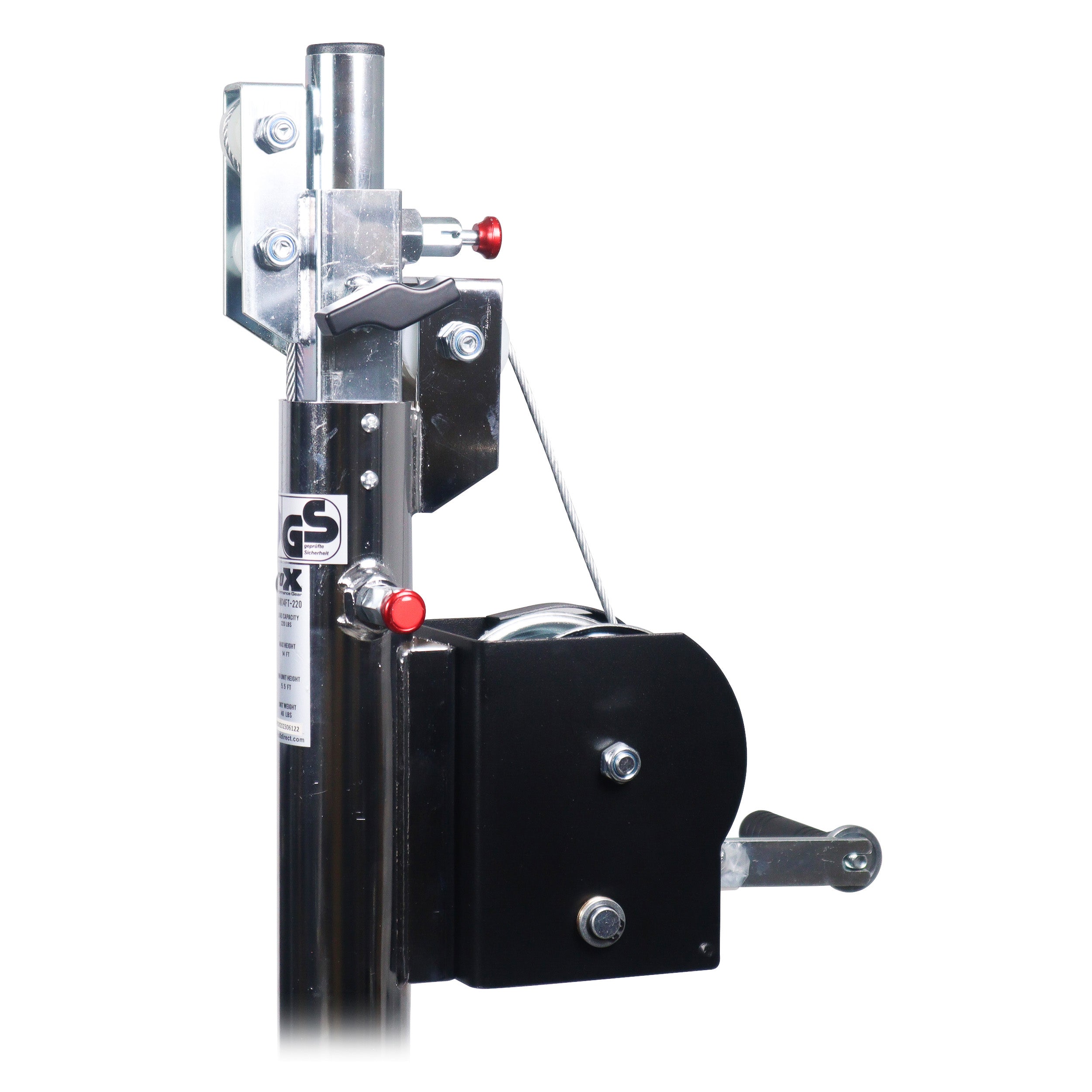 ProX 14 Ft Heavy-duty Lighting Crank Stand for Lifting Truss 220 lbs Capacity Incl 5ft T-Bar