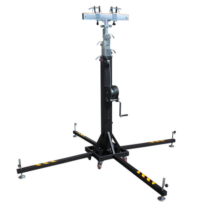 ProX XT-CRANK22FT-400 Heavy Duty 22 Ft. High Truss Crank Lighting Stand 400 Lbs. Capacity Includes T-Adapter Truss Mount