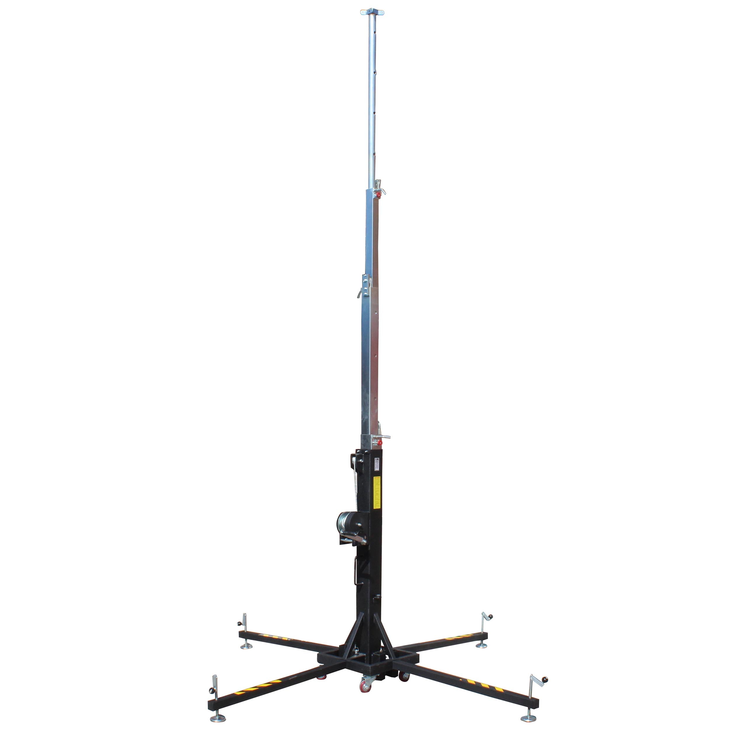 ProX XT-CRANK22FT-400 Heavy Duty 22 Ft. High Truss Crank Lighting Stand 400 Lbs. Capacity Includes T-Adapter Truss Mount