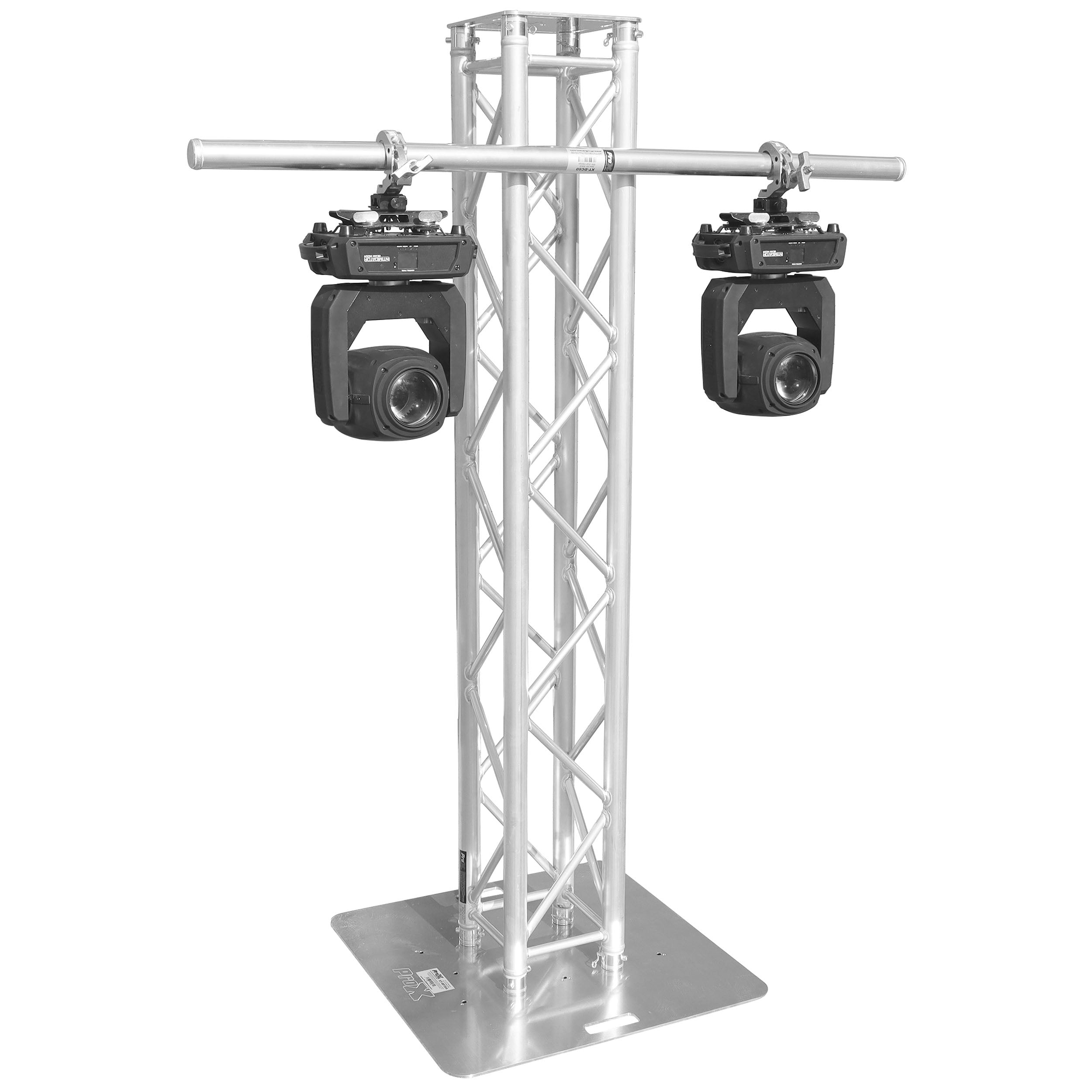 ProX 60" Pole 2" OD W/ Dual Welded Clamps for F34 F32 Trussing For Hanging Moving Head