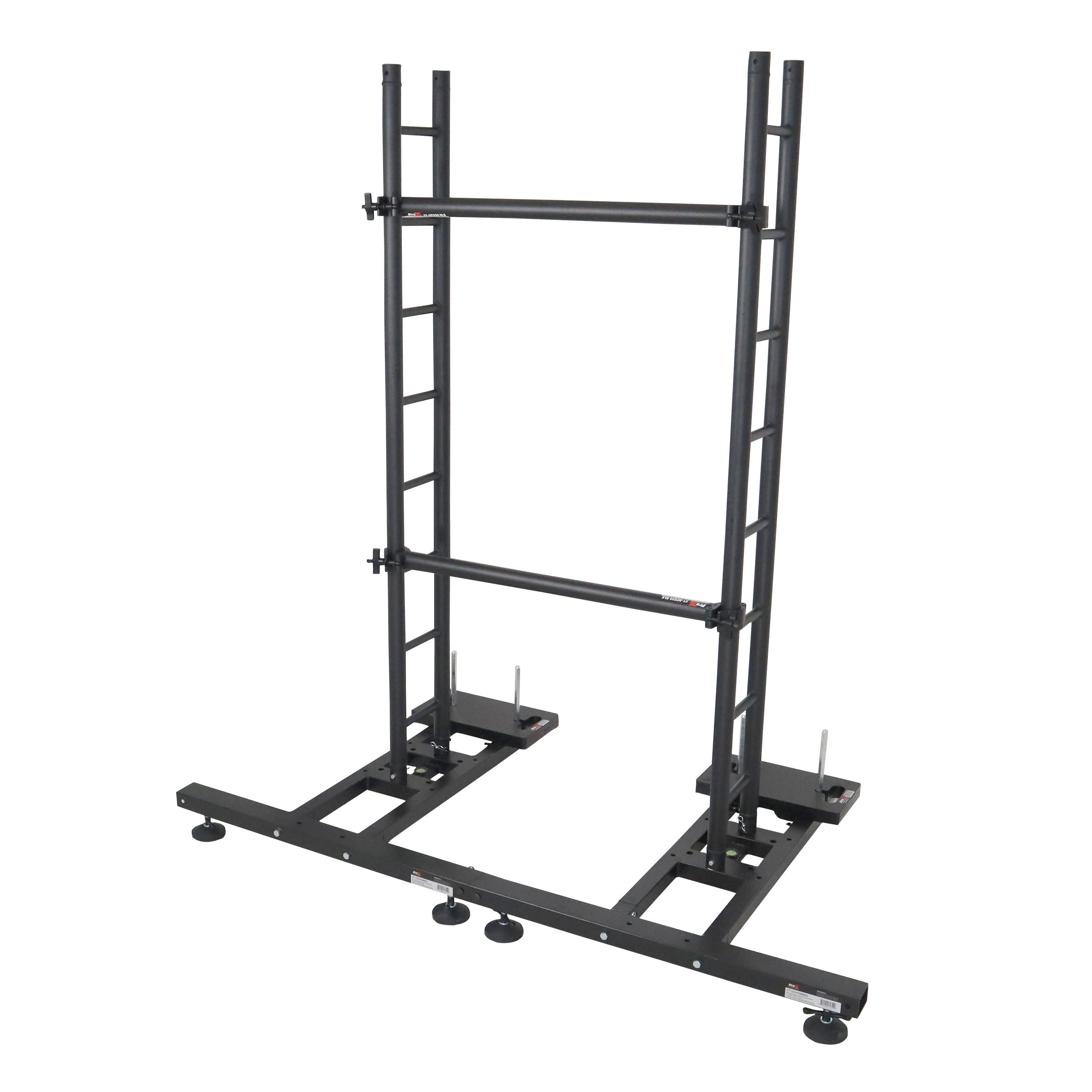 ProX 39Inch 1-Meter Black Dual-Clamp Cross Support Pole for LED Ground Support Systems