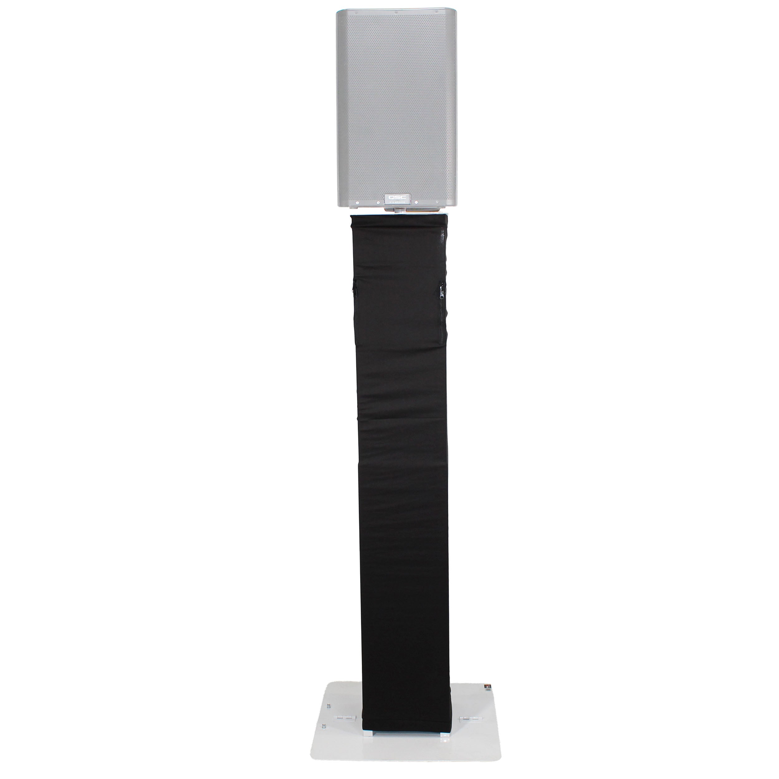 ProX Flex Totem TV - 3ft to 6ft Height Adjustable Totem Stand Incl. TV Mount, Foldable Base Plate and Speaker Stud