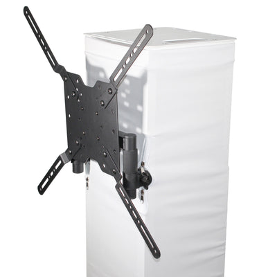 ProX Flex Totem TV - 3ft to 6ft Height Adjustable Totem Stand Incl. TV Mount, Foldable Base Plate and Speaker Stud
