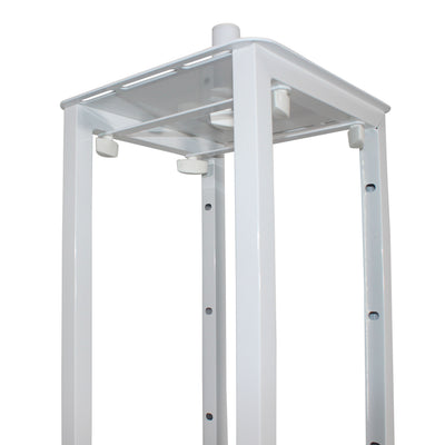 ProX Flex Totem TV - 3ft to 6ft Height Adjustable Totem Stand Incl. TV Mount, Foldable Base Plate and Speaker Stud