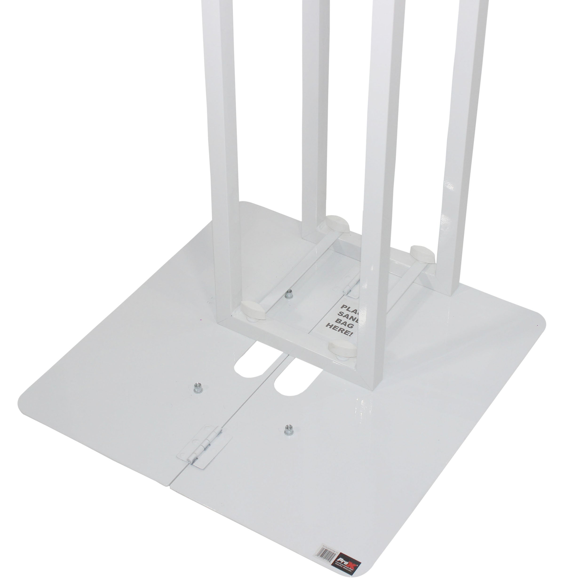 ProX Flex Totem TV - 3ft to 6ft Height Adjustable Totem Stand Incl. TV Mount, Foldable Base Plate and Speaker Stud