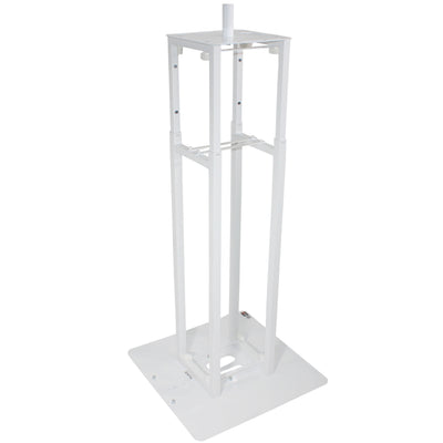 ProX Flex Totem TV - 3ft to 6ft Height Adjustable Totem Stand Incl. TV Mount, Foldable Base Plate and Speaker Stud