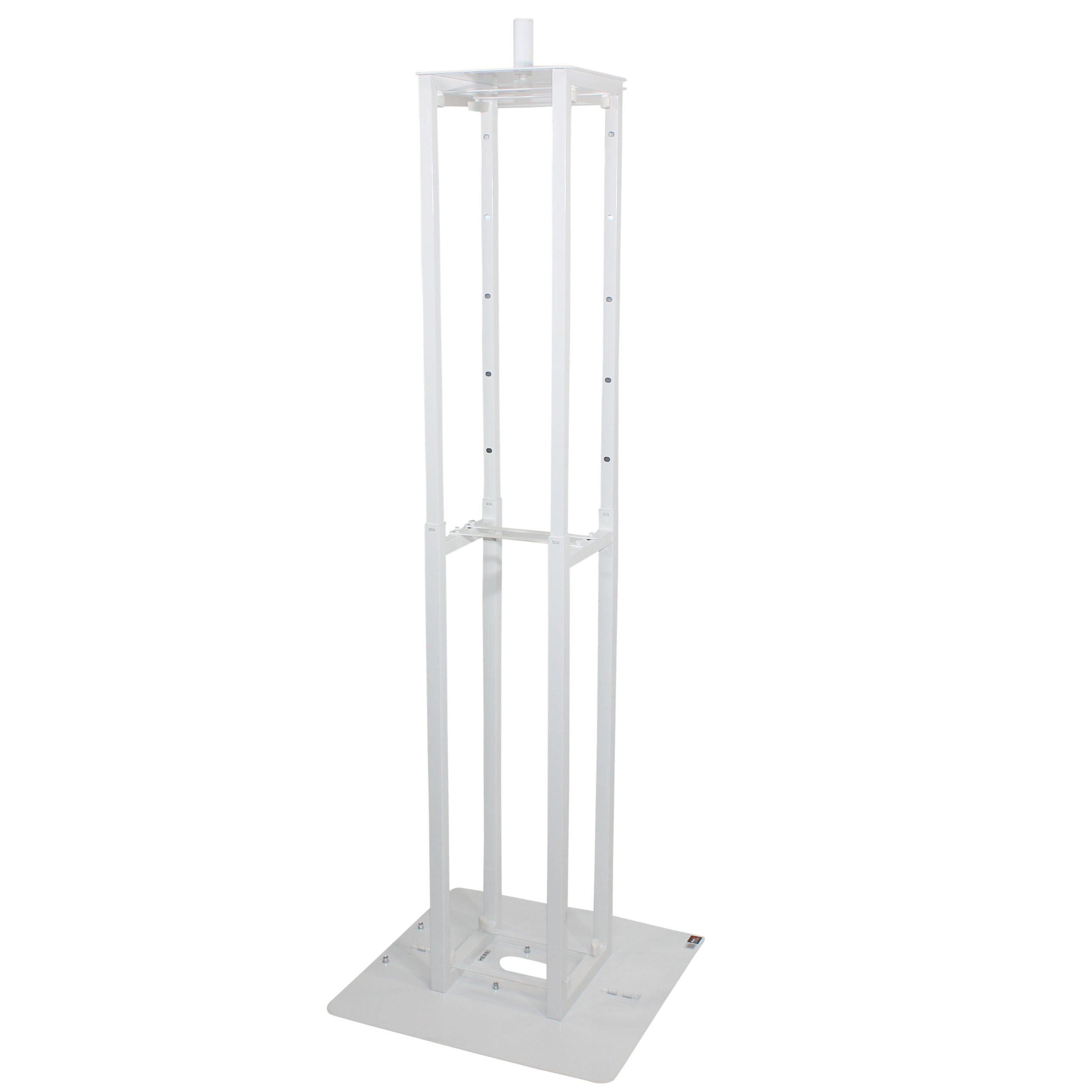 ProX Flex Totem TV - 3ft to 6ft Height Adjustable Totem Stand Incl. TV Mount, Foldable Base Plate and Speaker Stud