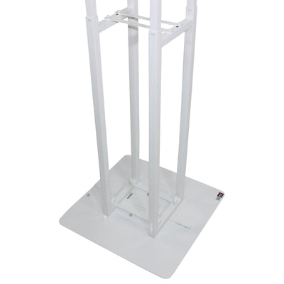 ProX Flex Totem TV - 3ft to 6ft Height Adjustable Totem Stand Incl. TV Mount, Foldable Base Plate and Speaker Stud