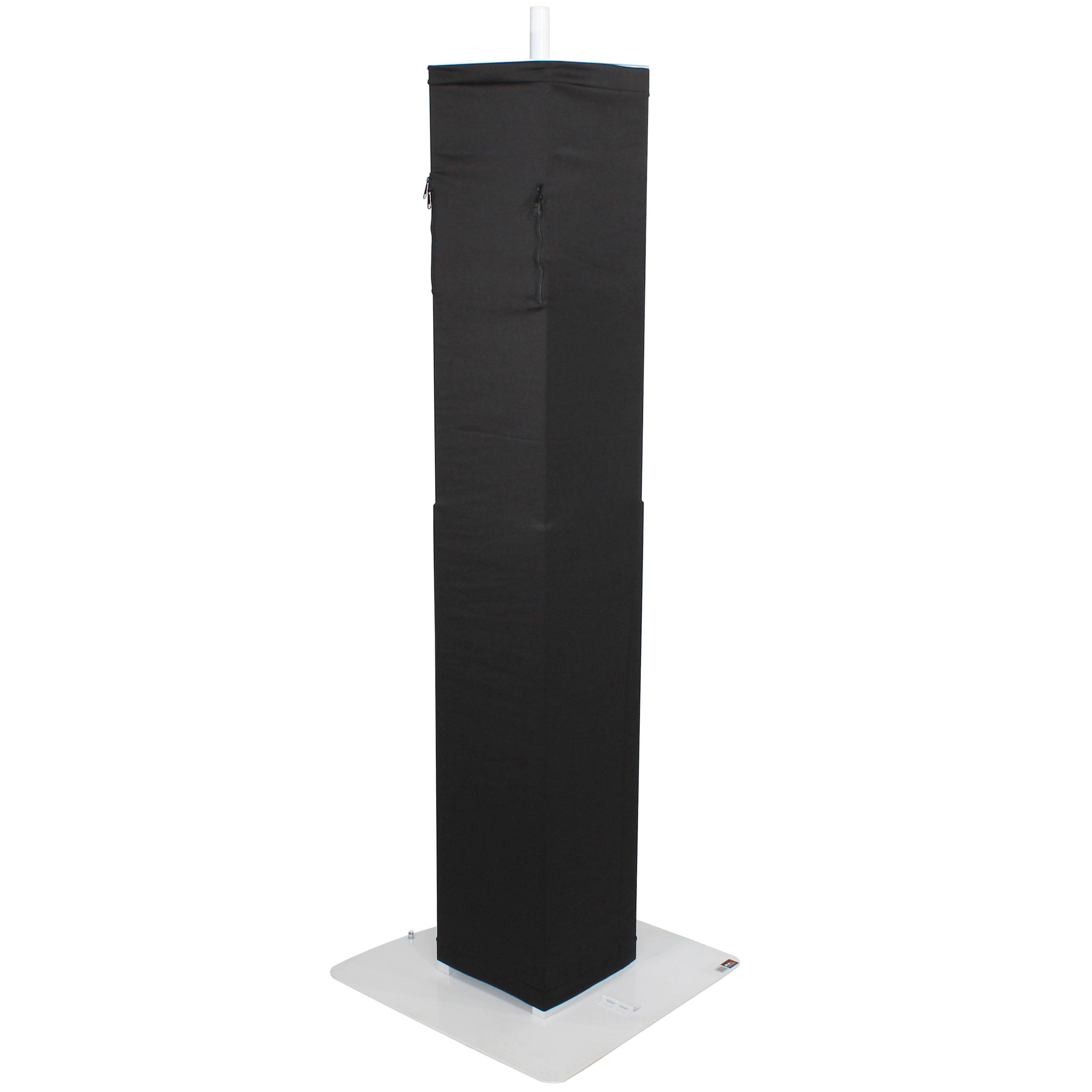 ProX Flex Totem TV - 3ft to 6ft Height Adjustable Totem Stand Incl. TV Mount, Foldable Base Plate and Speaker Stud