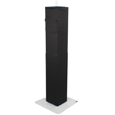 ProX Flex Totem TV - 3ft to 6ft Height Adjustable Totem Stand Incl. TV Mount, Foldable Base Plate and Speaker Stud