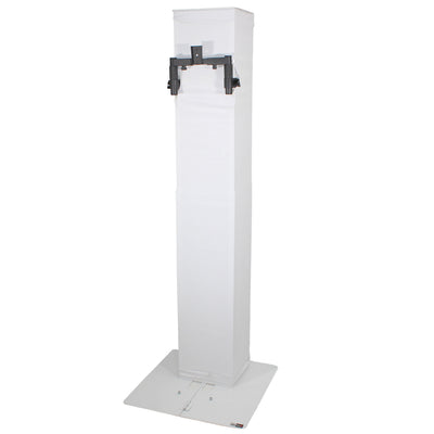 ProX Flex Totem TV - 3ft to 6ft Height Adjustable Totem Stand Incl. TV Mount, Foldable Base Plate and Speaker Stud