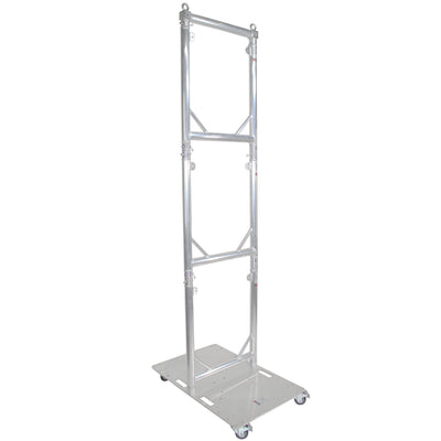 ProX Truss Modular 3X Rapid U Grid Trio Package for Lighting - Moving Heads W-Rolling Aluminum Baseplate