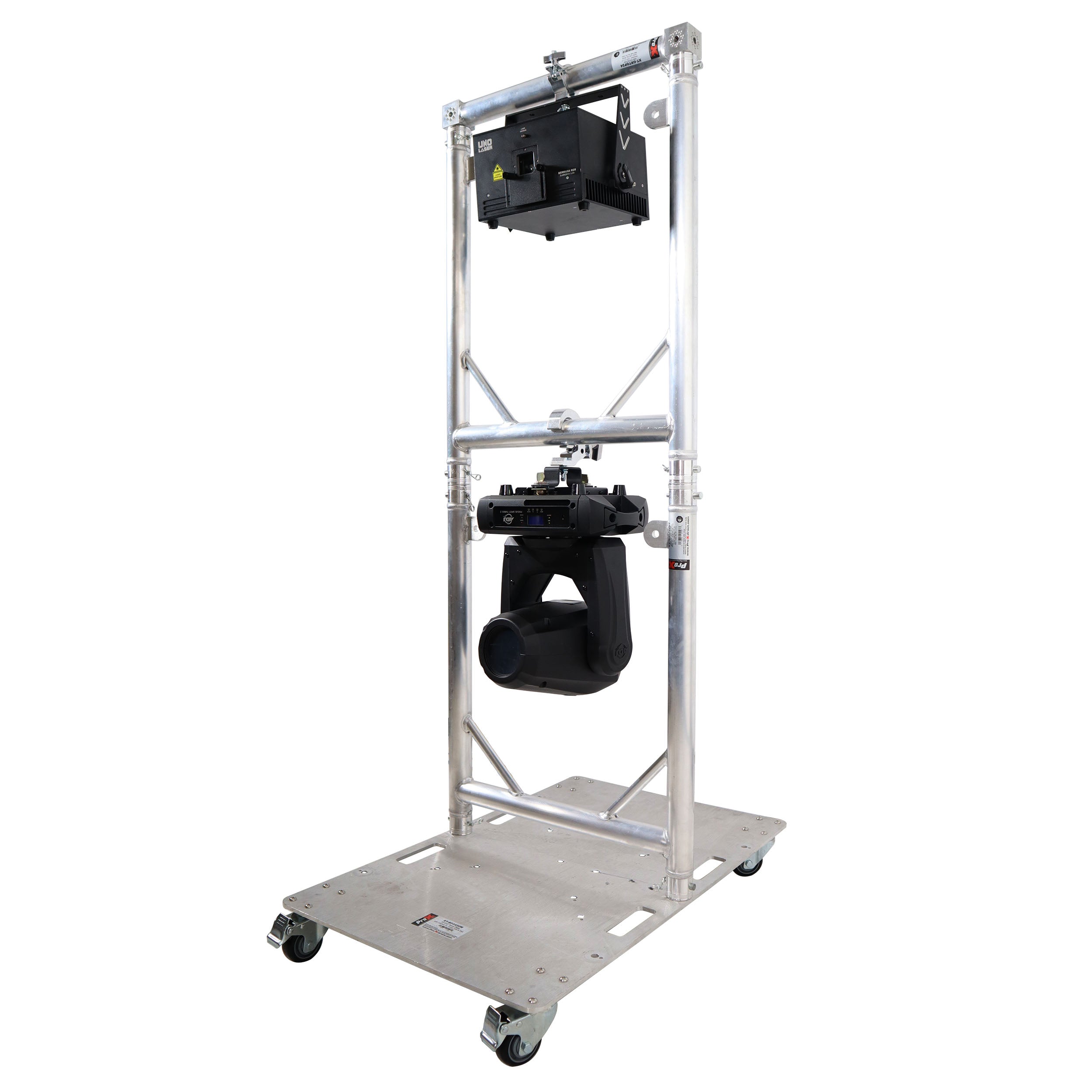 ProX Truss Modular 2X Rapid U Grid Dual Package for Lighting - Moving Heads W-Rolling Aluminum Baseplate