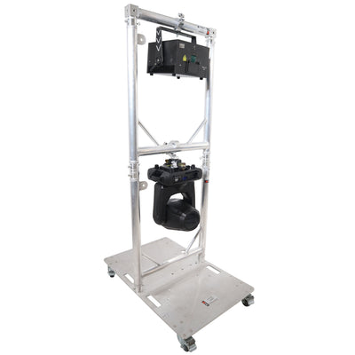 ProX Truss Modular 2X Rapid U Grid Dual Package for Lighting - Moving Heads W-Rolling Aluminum Baseplate