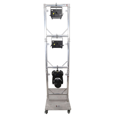 ProX Truss Modular 3X Rapid U Grid Trio Package for Lighting - Moving Heads W-Rolling Aluminum Baseplate