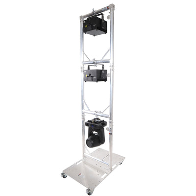 ProX Truss Modular 3X Rapid U Grid Trio Package for Lighting - Moving Heads W-Rolling Aluminum Baseplate
