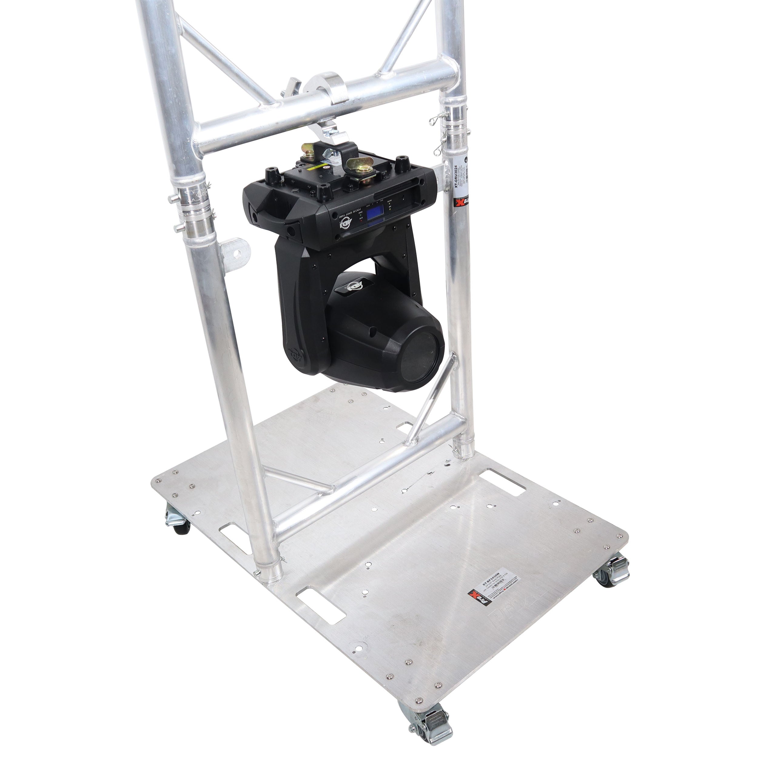 ProX Truss Modular 3X Rapid U Grid Trio Package for Lighting - Moving Heads W-Rolling Aluminum Baseplate