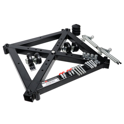 ProX Universal Vertical Tower Truss Ground Support Base on Wheels with Leveling Jacks for F34, F44 and 12" Bolt truss