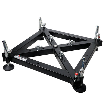 ProX Universal Vertical Tower Truss Ground Support Base on Wheels with Leveling Jacks for F34, F44 and 12" Bolt truss