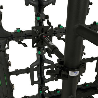 ProX Black 10-13" LED Panel Wall Mounting Plate to Extension 2" Pole Truss Clamp for Ground Stacking and Hanging