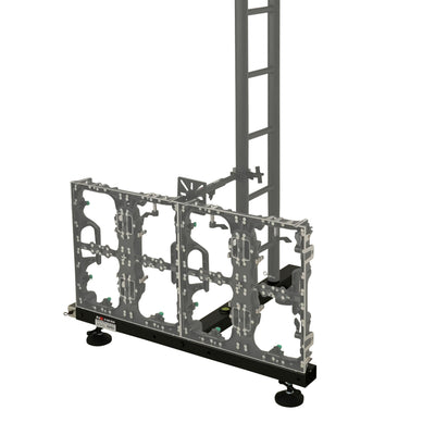 ProX Ground Support Stabilizing 1M / 3.28ft T-Base for LED Screen Wall Stacking for I-Beam F32 or12" Bolted I-Beam Truss Segments
