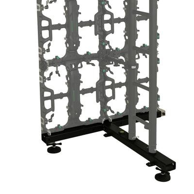 ProX Ground Support Stabilizing 1M / 3.28ft T-Base for LED Screen Wall Stacking for I-Beam F32 or12" Bolted I-Beam Truss Segments