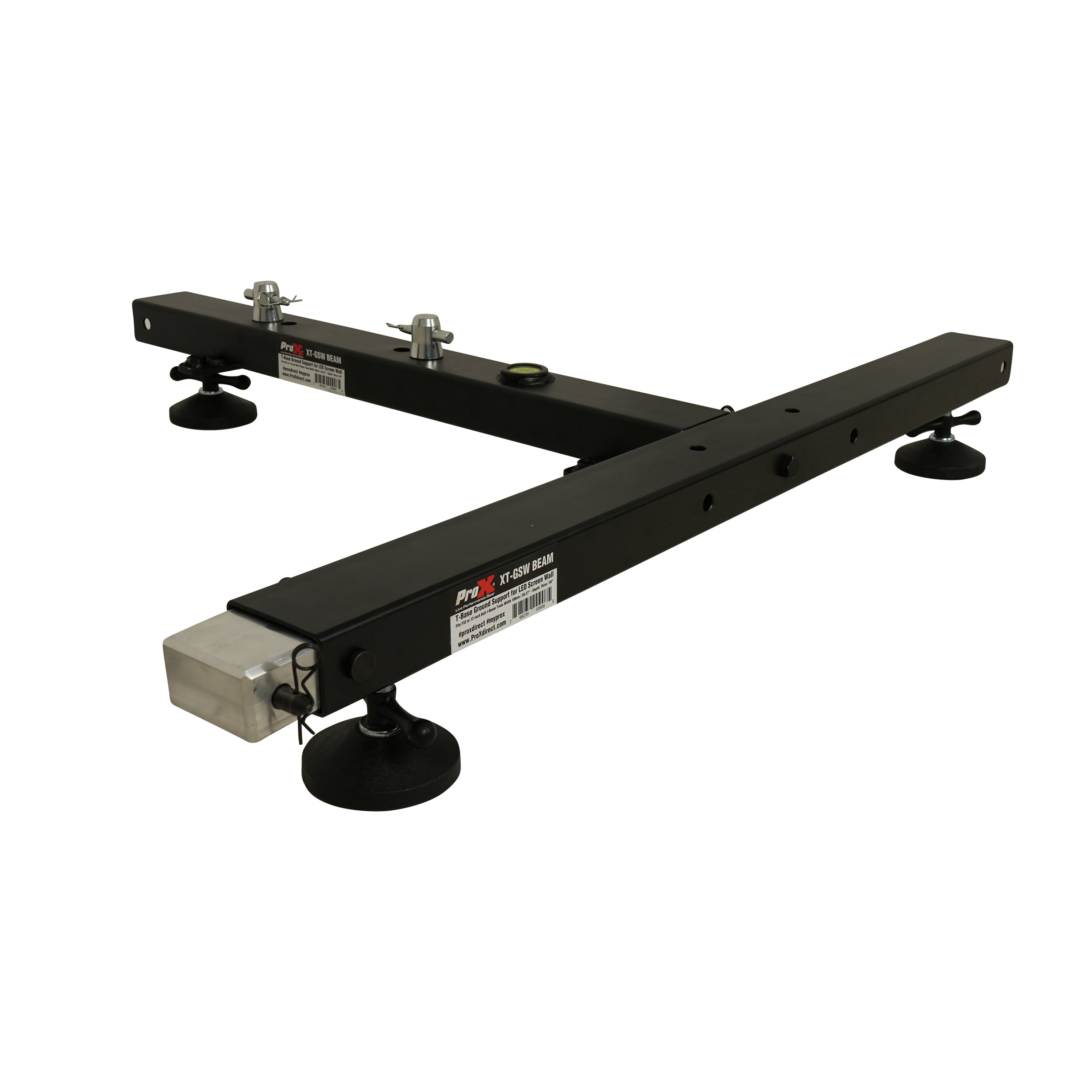 ProX Ground Support Stabilizing 1M / 3.28ft T-Base for LED Screen Wall Stacking for I-Beam F32 or12" Bolted I-Beam Truss Segments