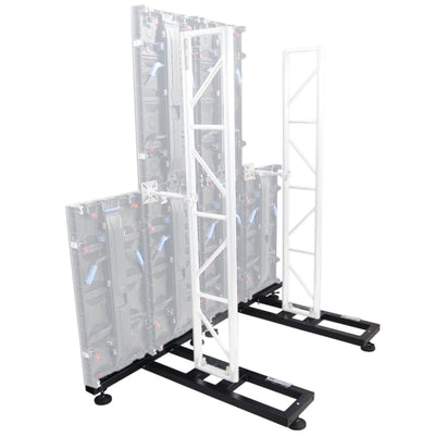 ProX Ground Support Stabilizing 1M / 3.28ft T-Base for LED Screen Wall Stacking for F32 or 12-inch Bolt Truss Segments