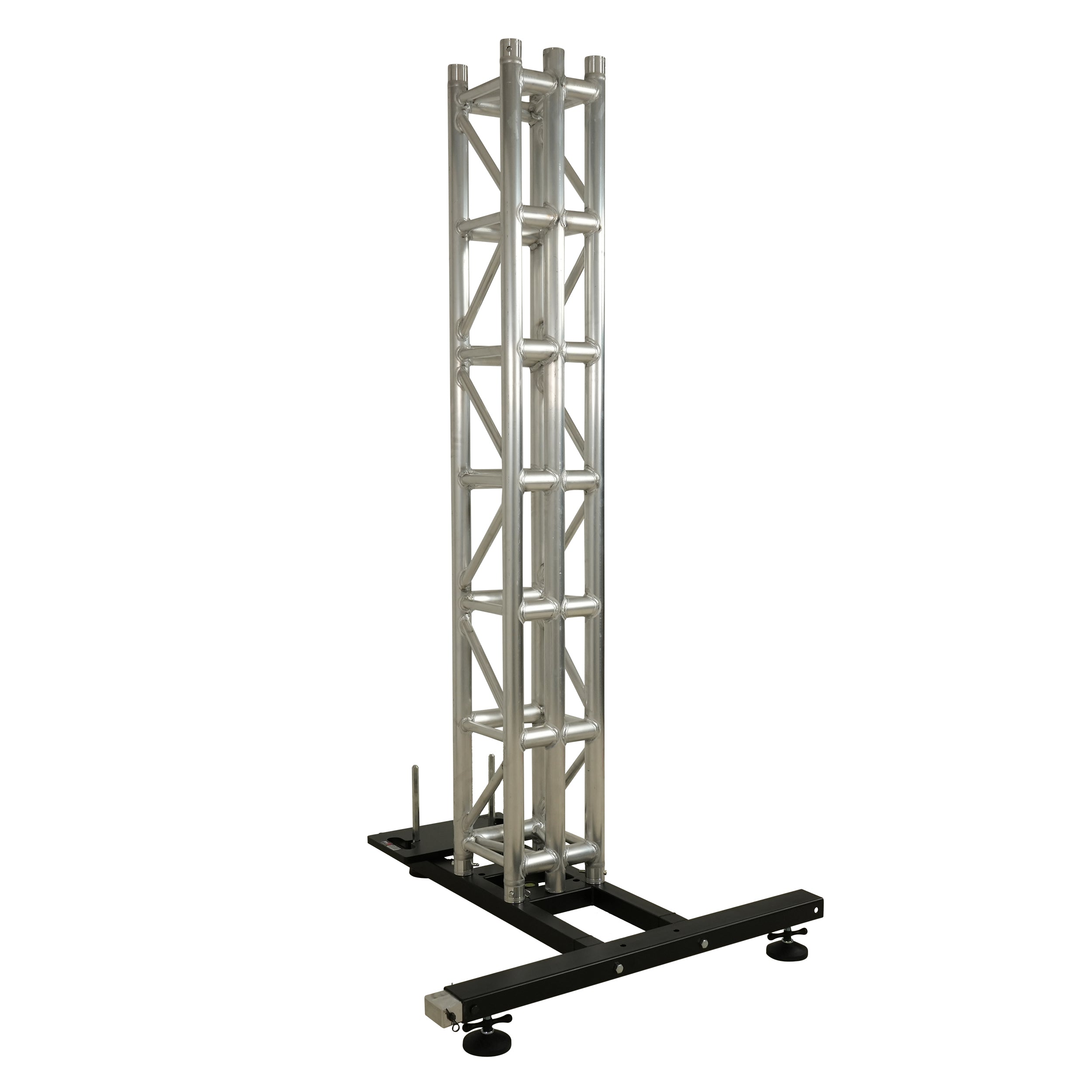 ProX Ground Support Stabilizing 1M / 3.28ft T-Base for LED Screen Wall Stacking for F32 or 12-inch Bolt Truss Segments