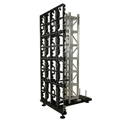 ProX Ground Support Stabilizing 1M / 3.28ft T-Base for LED Screen Wall Stacking for F32 or 12-inch Bolt Truss Segments