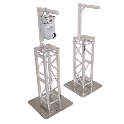ProX Set of 2 Inverted Lighting Mount Top Plates with 24"H and 16"L, 2" OD Arm