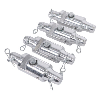 ProX Pack of 4 Conical Tube Ground Support Post towers Male to Male Hinge Joint Fits F31 F32 F34